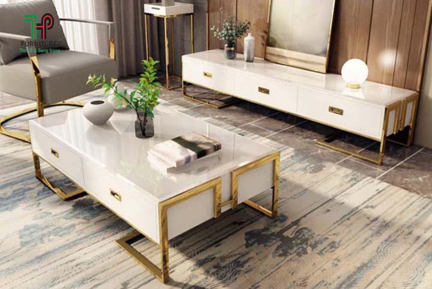 Lưu Ý Khi Mua Bàn Trà Inox Mạ Vàng Cho Phòng Khách