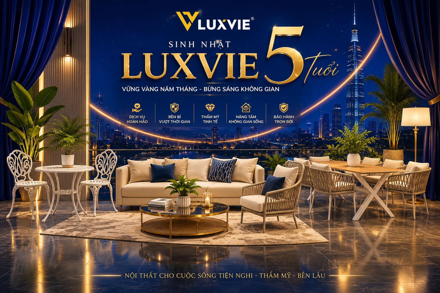 Sinh nhật Luxvie: Vững vàng năm tháng, bừng sáng không gian – Nhận ngay ưu đãi khủng