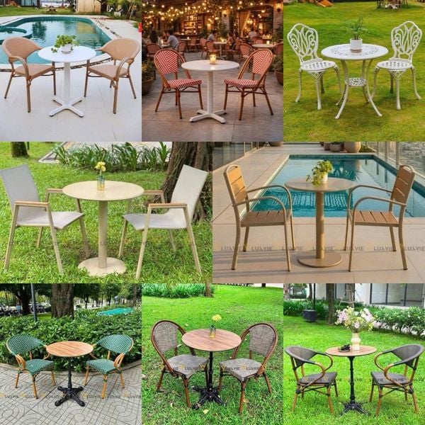 bàn ghế cafe của luxvie