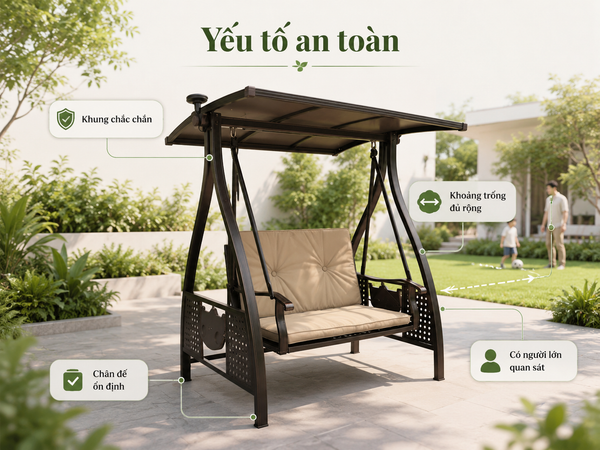 ghế xích đu ngoài trời