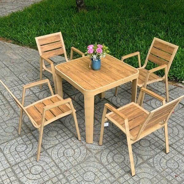 Bộ bàn ghế polywood