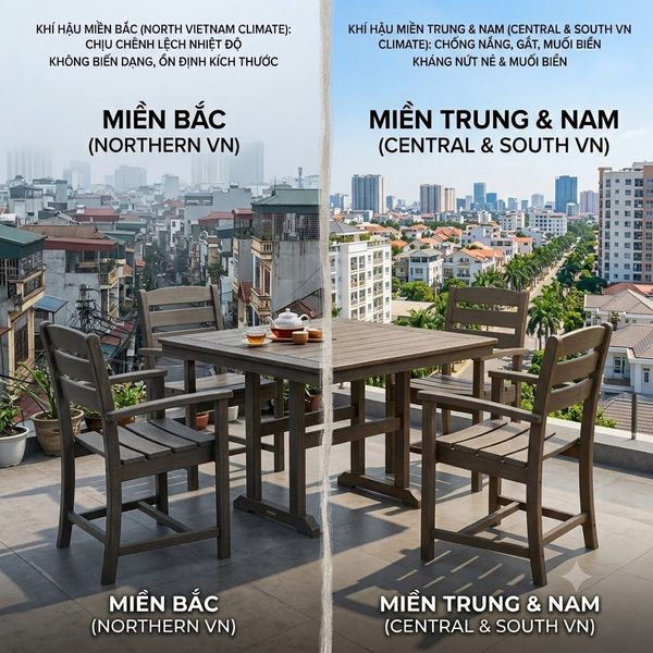 Bộ bàn ghế polywood