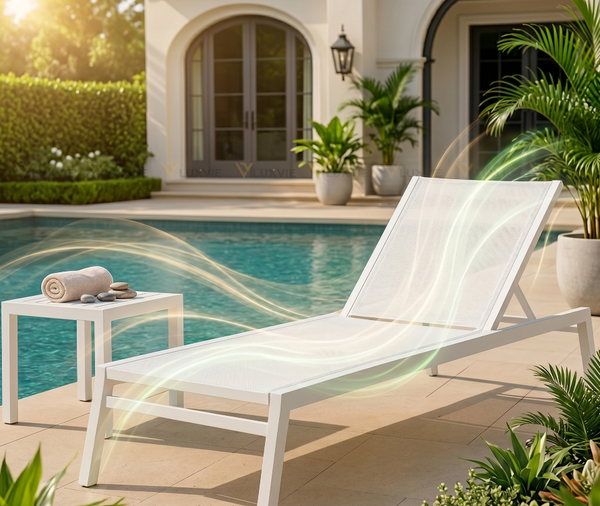 Ghế hồ bơi ngoài trời (Nguồn: Nội Thất Luxvie)