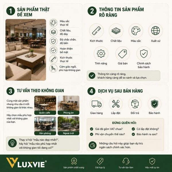 tiêu chí mua nội thất quận 9