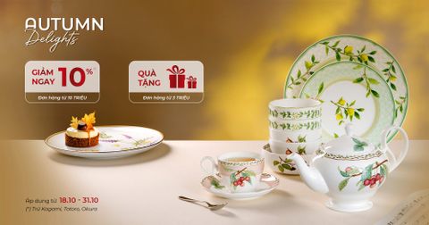 🍂 Sale up to 10% | Autumn Delights - mùa thu đến mang theo một món quà.