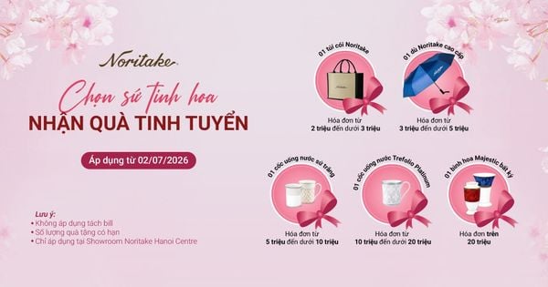 Chọn sứ tinh hoa, nhận quà tinh tuyển từ Noritake Hanoi Centre