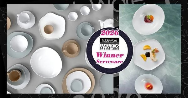 NORITAKE GIÀNH GIẢI THƯỞNG XUẤT SẮC TẠI TABLEWARE INTERNATIONAL AWARDS – "OSCAR" CỦA NGÀNH ĐỒ DÙNG BÀN ĂN, VỚI BỘ SƯU TẬP PEBBLIS