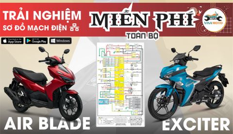 Tra cứu miễn phí mạch điện màu hai dòng xe 