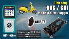 Chức năng đọc/ghi chip từ T5 hệ thống bảo mật Immobilizer hãng PIAGGIO / VESPA trên MST-100Pro