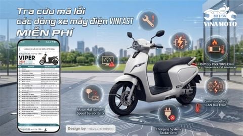 MIỄN PHÍ TRA CỨU MÃ LỖI các dòng xe máy điện VINFAST trên ứng dụng ViNAMOTO