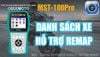 Danh sách xe hỗ trợ REMAP trên MST-100Pro