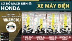 SƠ ĐỒ MẠCH ĐIỆN XE MÁY ĐIỆN HONDA : ICON e:, CUV e:, BENLY e:, PCX EV