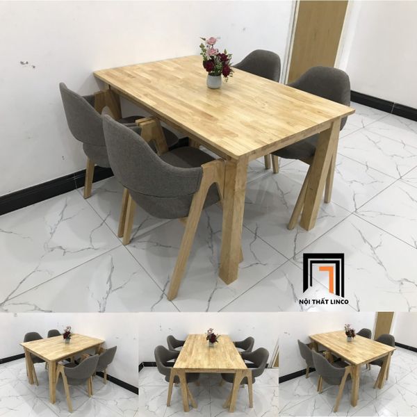 bàn ăn, bộ bàn ăn 4 ghế gỗ, set bàn ghế ăn giá rẻ, bộ bàn ăn 1m2 nhỏ gọn, bàn ăn phòng bếp nhỏ gọn