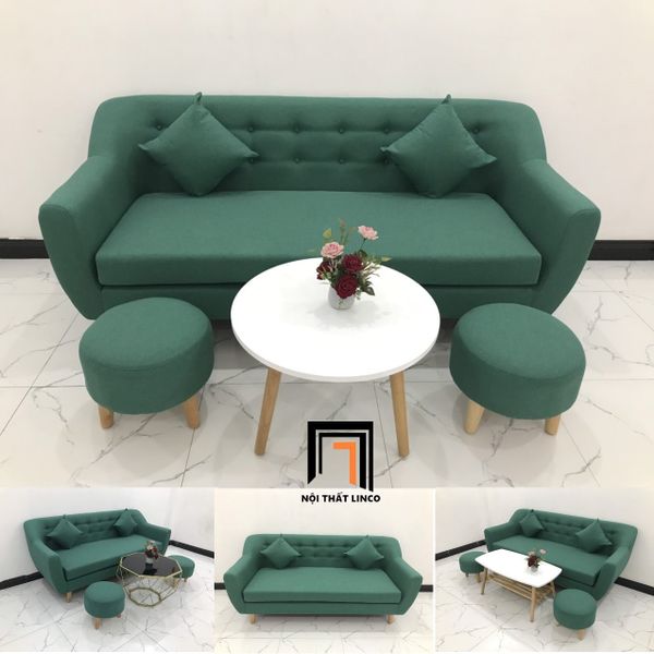 sofa, ghế sofa, bộ ghế sofa giá rẻ, bộ ghế sofa băng dài 1m9, sofa băng xanh ngọc