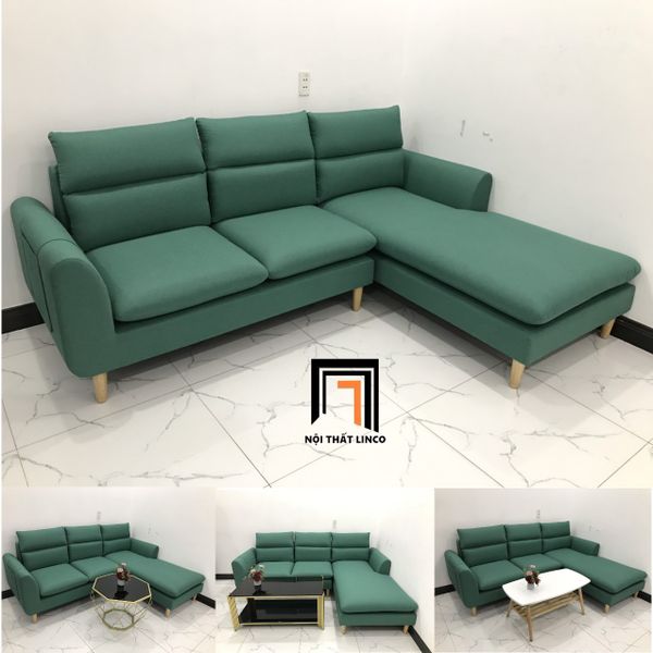 sofa, ghế sofa, bộ ghế sofa giá rẻ, sofa góc xanh ngọc, sofa góc 2m2 x 1m6, sofa góc phòng khách, sofa góc đẹp