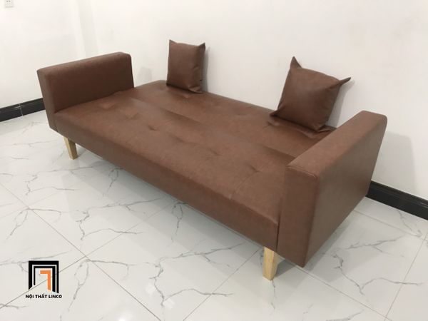 sofa, ghế sofa, sofa giường, sofa bed, sofa da công nghiệp, bộ ghế sofa da màu nâu, sofa giường 2m