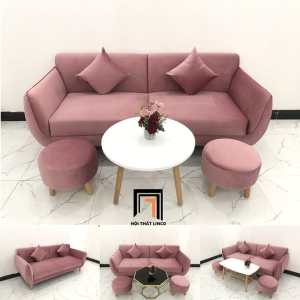 sofa, ghế sofa, bộ ghế sofa băng vải nhung, bộ sofa băng 1m9 giá rẻ, sofa băng chung cư