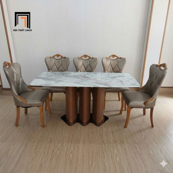 bàn ăn, bộ bàn ghế ăn cao cấp, set bàn ăn đá ceramic sang trọng, bộ bàn ăn 6 ghế ngồi, bàn ghế ăn