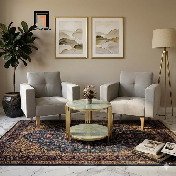 sofa, ghế sofa, sofa đơn xám trắng vải nhung, sofa đơn căn hộ chung cư, ghế sofa đơn ngồi đọc sách