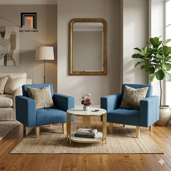 sofa, ghế sofa, sofa giá rẻ, sofa đơn màu xanh dương, sofa đơn nhỏ gọn, ghế sofa đơn văn phòng làm việc