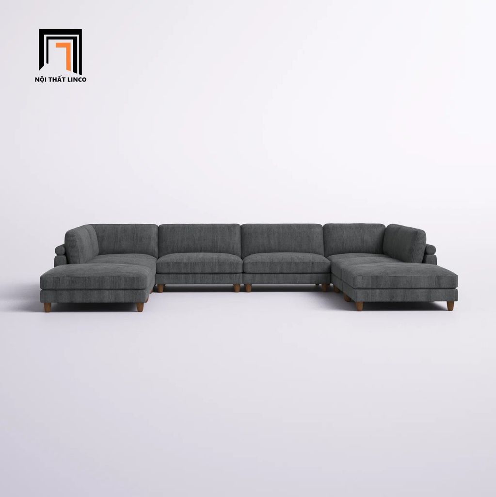 sofa chữ U dài 3m4 cho phòng khách