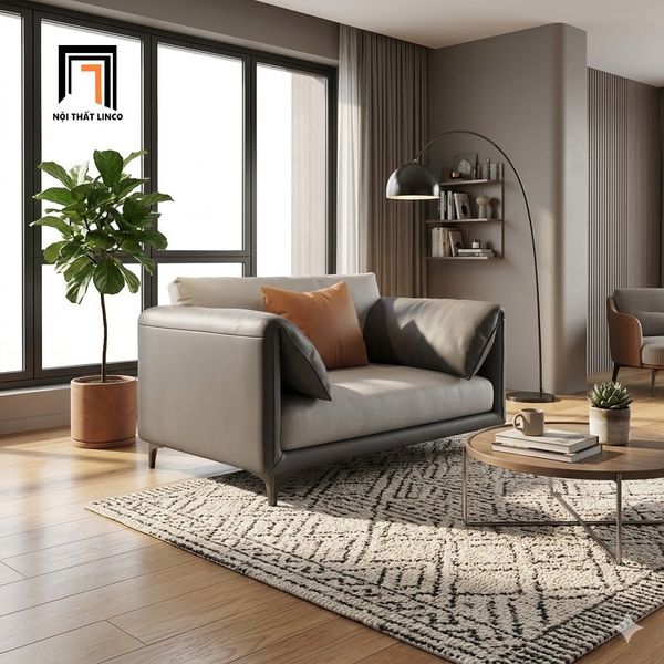 sofa, ghế sofa, sofa đơn da giả, sofa đơn phối màu hiện đại, bộ ghế sofa phòng khách, ghế sofa đơn thư giãn