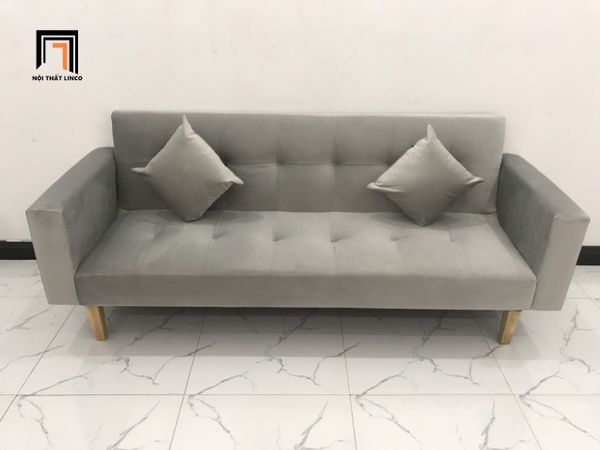 sofa, ghế sofa, sofa giường, sofa bed, bộ ghế sofa giường nằm, sofa giường 2m, sofa giá rẻ, sofa vải nhung màu xám