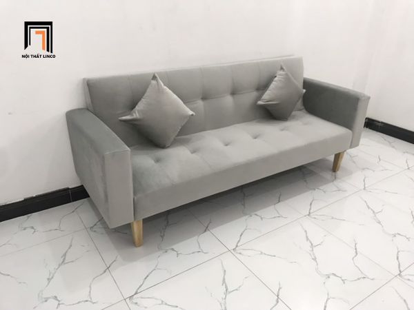 sofa, ghế sofa, sofa giường, sofa bed, bộ ghế sofa giường nằm, sofa giường 2m, sofa giá rẻ, sofa vải nhung màu xám