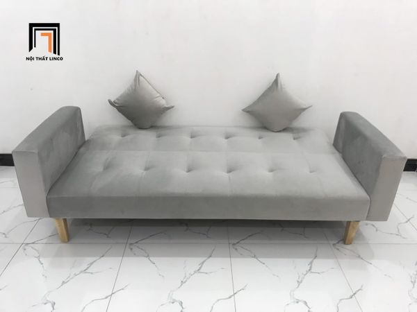 sofa, ghế sofa, sofa giường, sofa bed, bộ ghế sofa giường nằm, sofa giường 2m, sofa giá rẻ, sofa vải nhung màu xám