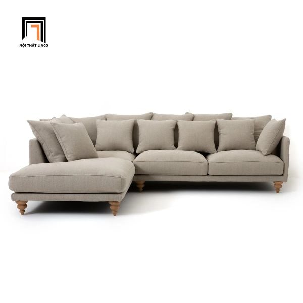 sofa, ghế sofa, bộ ghế sofa tân cổ điển, sofa góc phong cách châu Âu, sofa góc 2m4 x 1m6, sofa góc hiện đại
