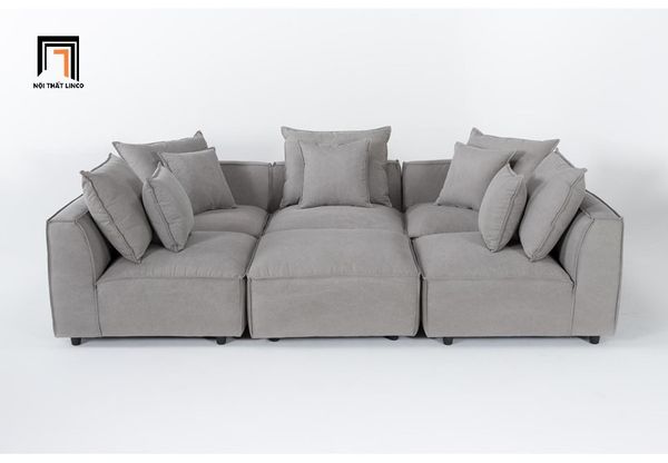 sofa, ghế sofa, sofa góc 3m2 x 2m, sofa góc phòng khách giá rẻ, sofa góc nỉ, sofa góc màu xám