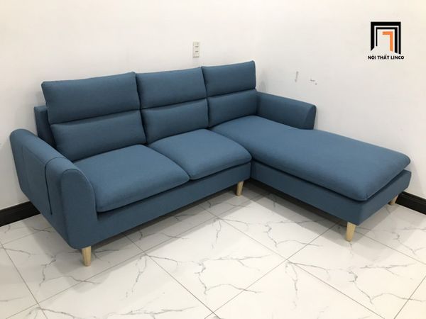 sofa, ghế sofa, sofa góc 2m2 x 1m6, sofa góc giá rẻ, sofa góc xanh dương, bộ ghế sofa phòng khách, sofa chữ l