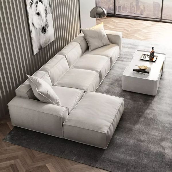 sofa, bộ ghế sofa chữ u, sofa U 3m7 sang trọng, ghế sofa U vải nỉ cao cấp