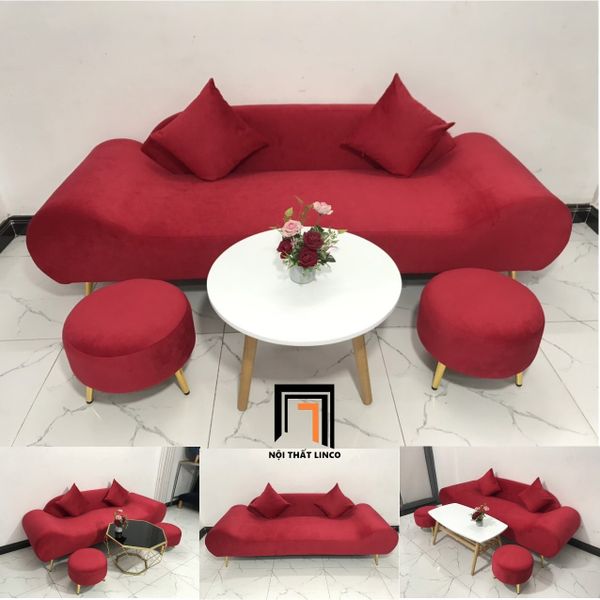 sofa, ghế sofa, bộ ghế sofa thuyền, sofa văng thuyền nằm thư giãn, sofa dài 2m, bộ ghế sofa xanh đậm, sofa vải nhung
