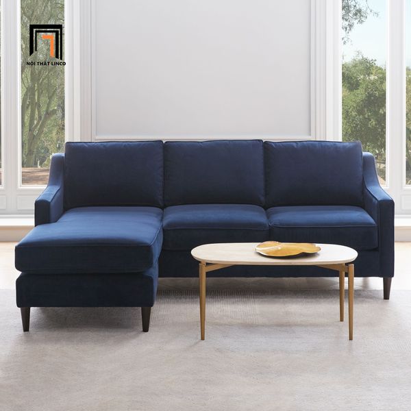 sofa, ghế sofa, bộ ghế sofa góc, sofa góc l 2m2 x 1m5, sofa góc vải nhung giá rẻ, sofa góc căn hộ chung cư