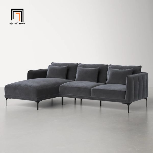 sofa, ghế sofa, sofa góc, bộ ghế sofa góc chữ l, sofa góc vải nhung, sofa góc 2m2 x 1m6 giá rẻ, sofa hiện đại