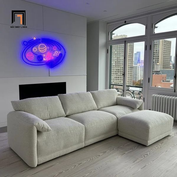 sofa, ghế sofa, bộ ghế sofa băng, sofa 2m3, bộ ghế sofa xám trắng, set ghế sofa sang trọng, bộ ghế sofa băng chung cư