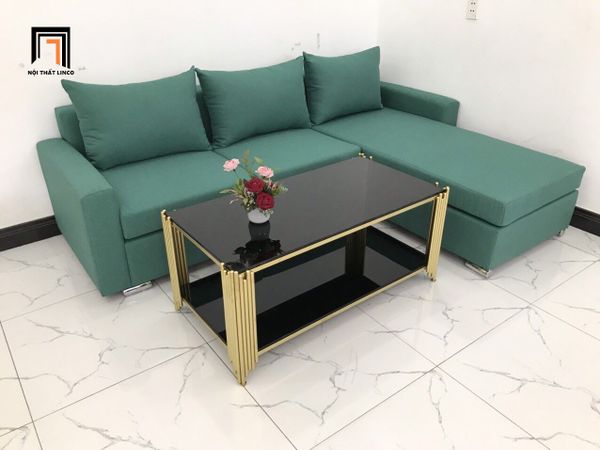sofa, ghế sofa, sofa góc 2m2 x 1m6, sofa góc xanh ngọc, sofa góc giá rẻ, bộ ghế sofa góc phòng khách