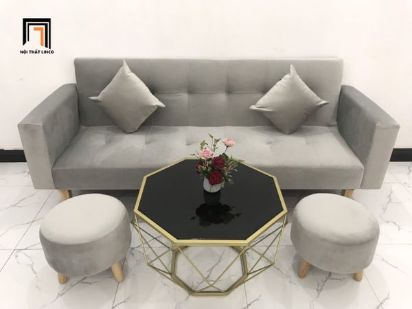 sofa, ghế sofa, sofa giường, sofa bed, bộ ghế sofa giường nằm, sofa giường 2m, sofa giá rẻ, sofa vải nhung màu xám