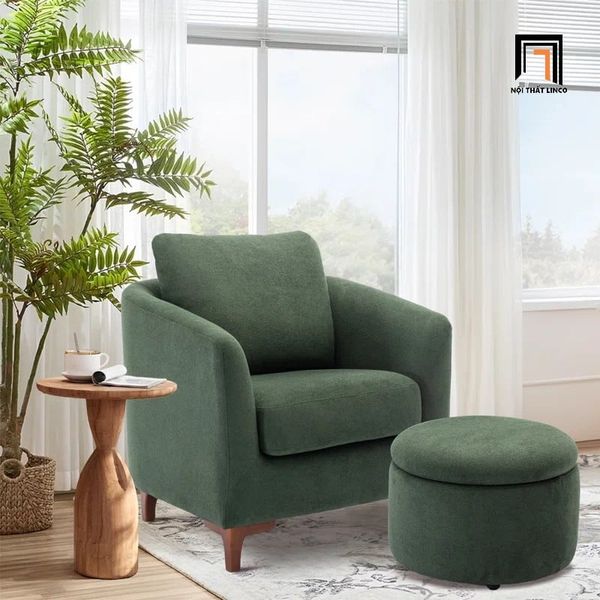 sofa, ghế sofa, sofa đơn màu xanh lá vải nỉ, sofa đơn giá rẻ, sofa đơn phòng khách gia đình, sofa đơn nhỏ gọn