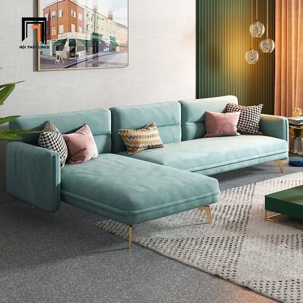 sofa, ghế sofa, sofa góc vải nhung, bộ ghế sofa góc 2m4 x 1m6, sofa góc giá rẻ, sofa góc phòng khách chung cư