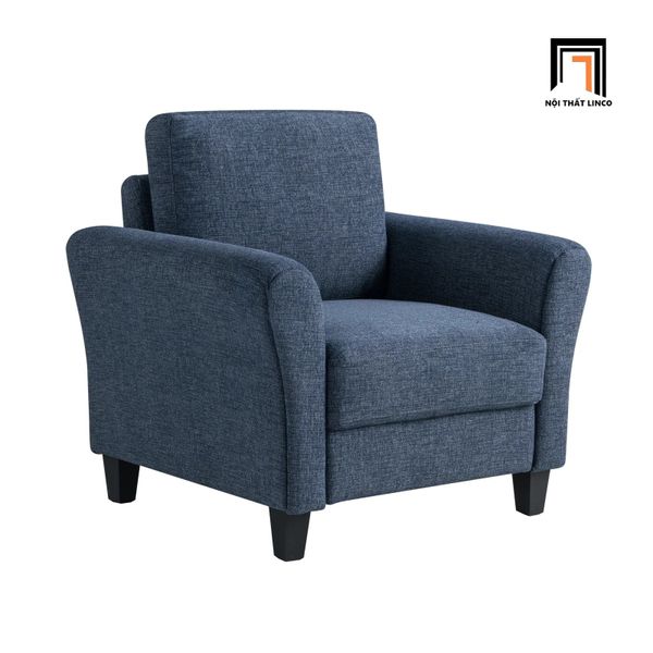 sofa, ghế sofa, sofa đơn giá rẻ, sofa đơn vải nỉ màu xanh đậm, sofa đơn phòng khách nhỏ, sofa đơn gia đình