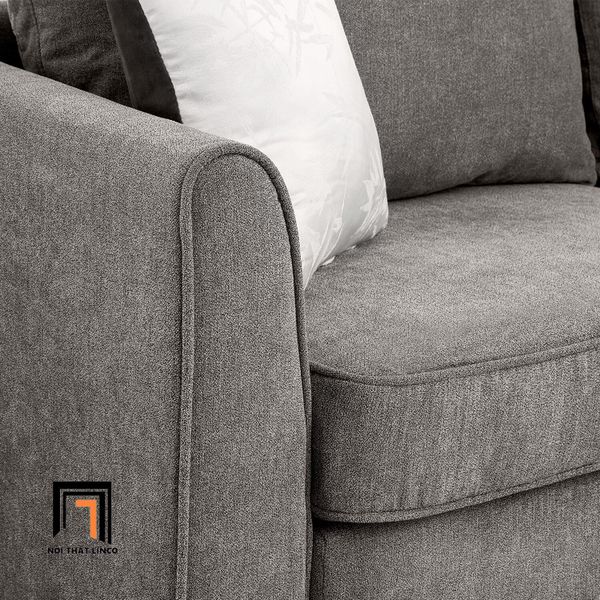 sofa, ghế sofa, bộ ghế sofa góc l, sofa nỉ xám ghi, sofa góc 2m4 x 2m4, bộ ghế sofa phòng khách hiện đại