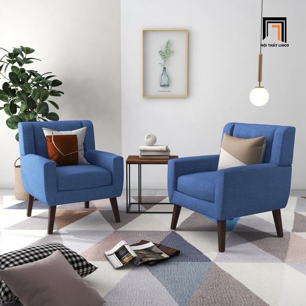 sofa, ghế sofa, sofa đơn nhỏ gọn, sofa đơn giá rẻ, sofa đơn màu xanh dương xinh xắn, sofa đơn phòng khách