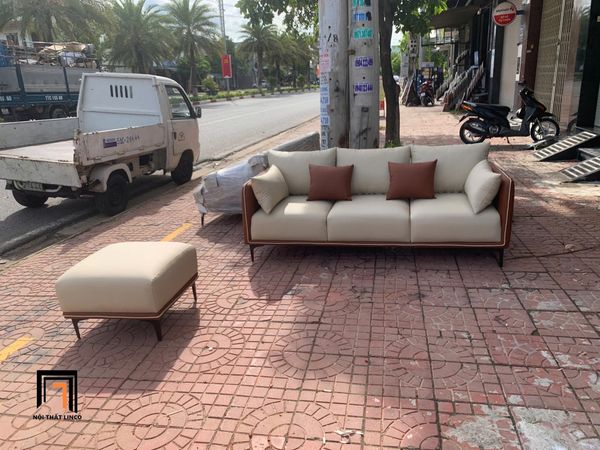 bộ ghế sofa da 2m, sofa chung cư, ghế sofa băng trẻ trung, sofa băng 3 nệm ngồi hiện đại, sofa băng phòng khách