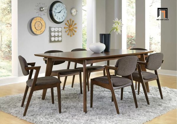 bàn ăn, bộ bàn ghế ăn gia đình, set bàn ăn phòng bếp xinh xắn, bộ bàn ăn 6 ghế giá rẻ, bàn ăn gỗ cao su