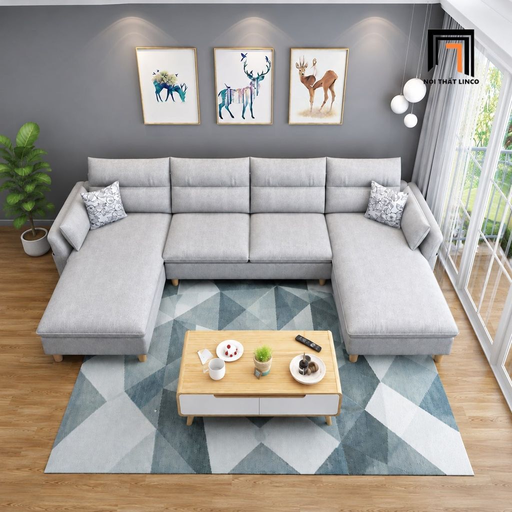 sofa chữ U dài 2m9 giá rẻ