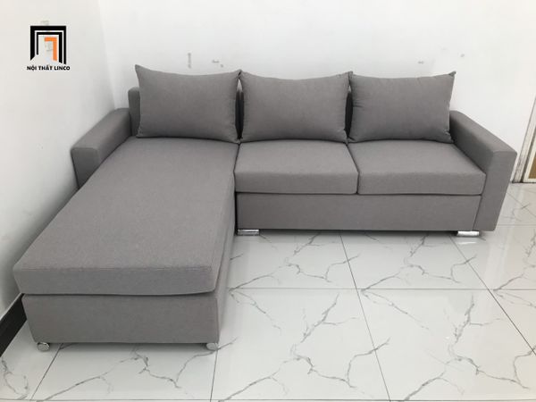 sofa, ghế sofa, sofa góc 2m2 x 1m6, sofa góc xám trắng, bộ ghế sofa, sofa giá rẻ, set ghế sofa hiện đại
