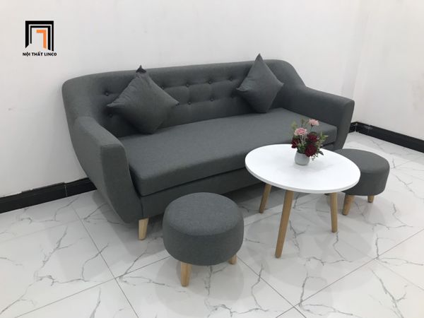 sofa, bộ ghế sofa, sofa băng, sofa văng xám đậm, bộ ghế sofa giá rẻ, sofa băng 1m9, ghế sofa chung cư
