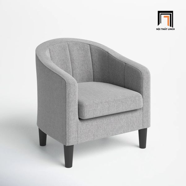 sofa, ghế sofa, sofa đơn xám trắng vải nỉ bố, sofa đơn giá rẻ, sofa đơn phòng khách nhỏ gọn, sofa đơn xinh xắn